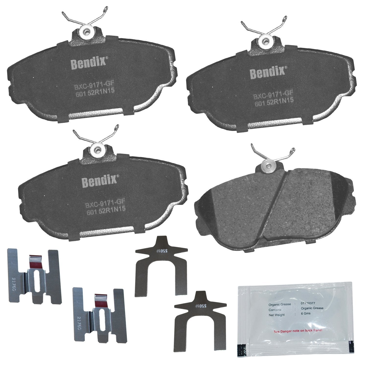 Bendix Priority1 Cfc601 Ceramic Front Brake Pads For Ford Sable 2000-1994, Taurus 2002-1994, Windstar 1998-1995, Lincoln Contine