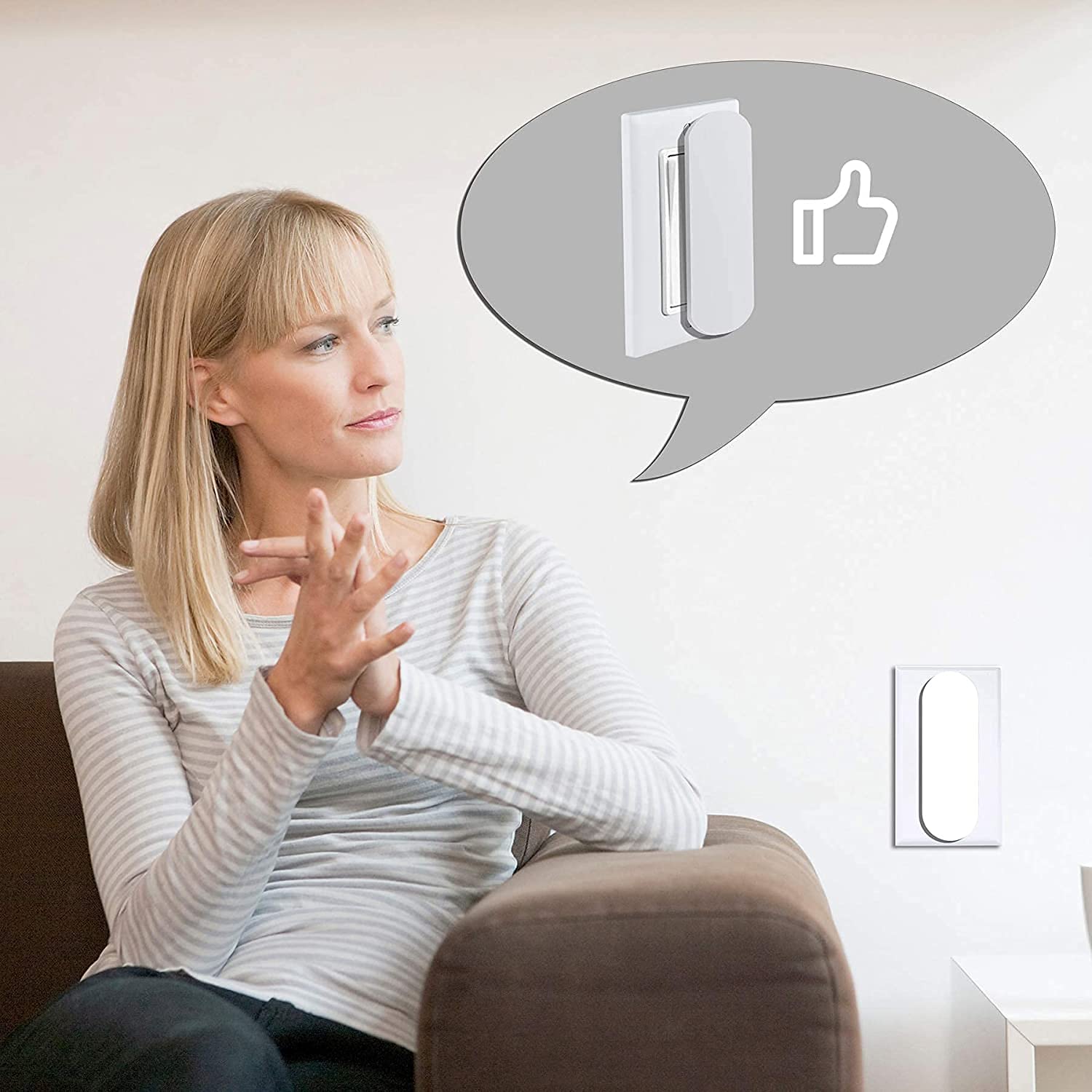 Yeebeny Magnetic Switch And Outlet Cover Light Switch Guards For Flat Modern Switches Toggle Switches, For Sabbath, Home And Office (8 Pack)