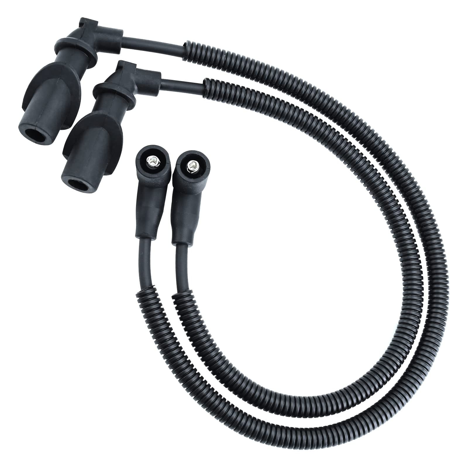 Quickwolf 4010909 Ignition Coil Spark Plug Cap Wire Compatible With Polaris Sportsman 800| 04-07 Sportsman 700 Efi| Ranger 700| 10 Ranger 800| 2010 Rzr 800 Oem 4011059 4011060 4011364 4011365 4012439