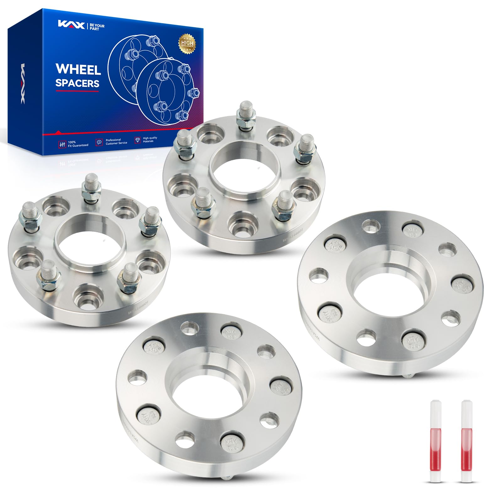 Kax 5X5 Wheel Spacers,1 Inch 5 Lug Hub Centric Wheel Spacers Fit For Grand Cherokee, Durango, Wrangler, Gladiator With M14X1.5 S