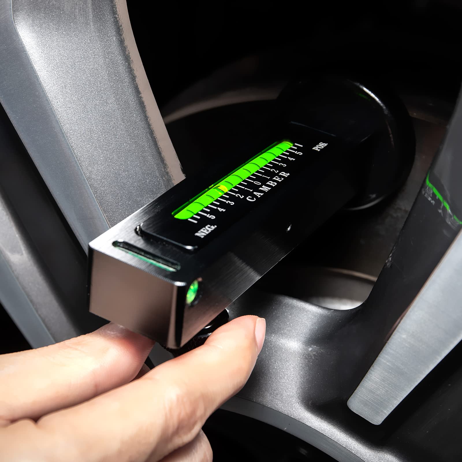 Toolwiz Universal Adjustable Magnetic Gauge Tool Camber Gauge Castor Strut Wheel Alignment Tool For Car Truck Rv Tire Repair Caster Alignment Castor Wheel Gauge Camber Alignment Tools Black