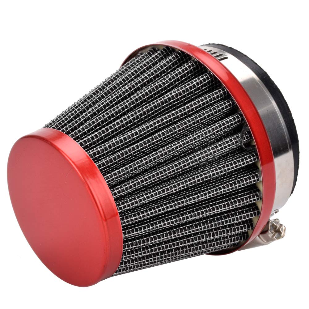 HIAORS 48mm to 50mm Air Intake Filter Cleaner for Honda CB 250 Yamaha DT250 DT250MX Suzuki GS250 GS250T Kawasaki Ninja 250 300 S