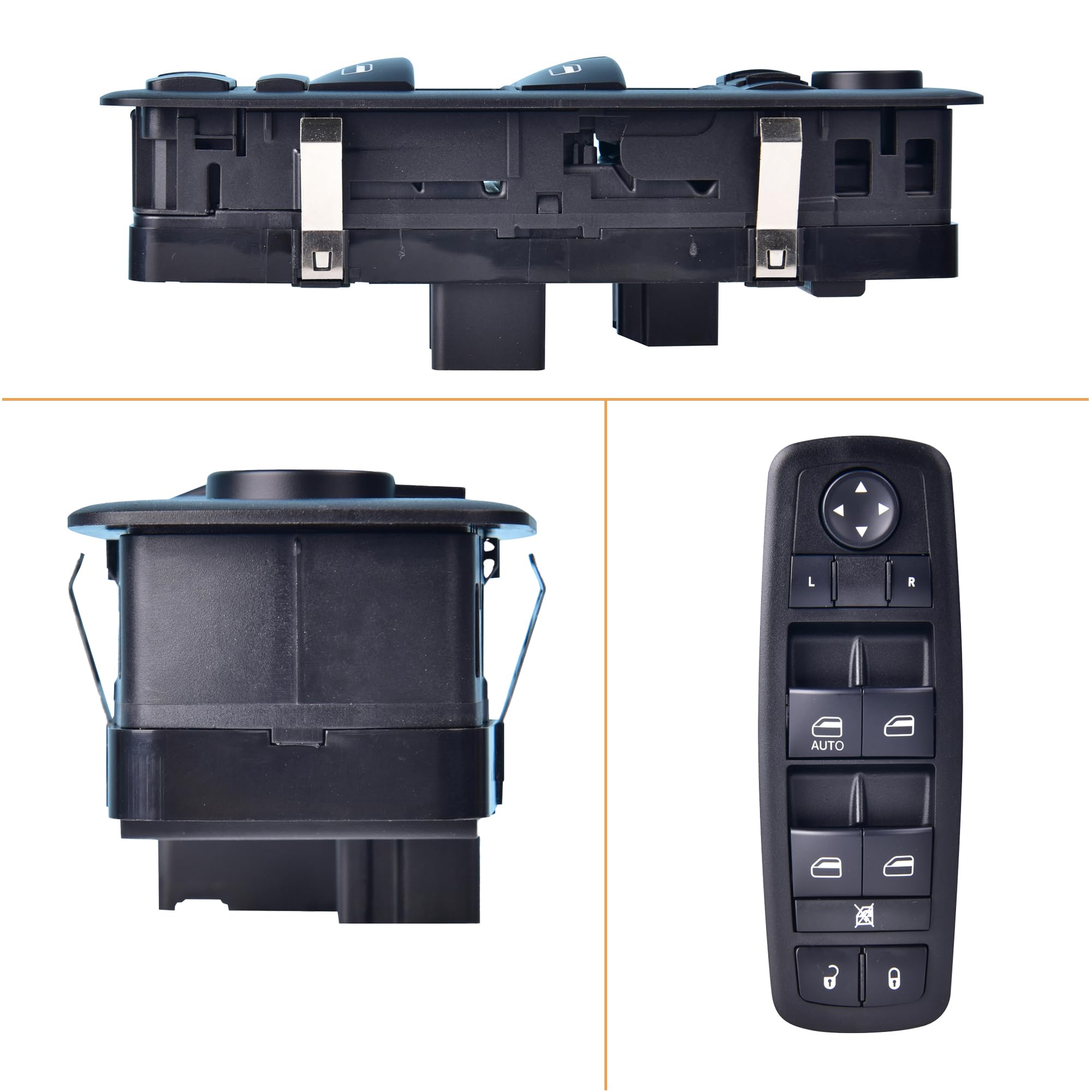 Driver Side Master Power Window Switch 8+13 Pins Compatible With 2008-2012 Jeep Liberty 2007-2011 Dodge Nitro 2009-2010 Dodge Jo