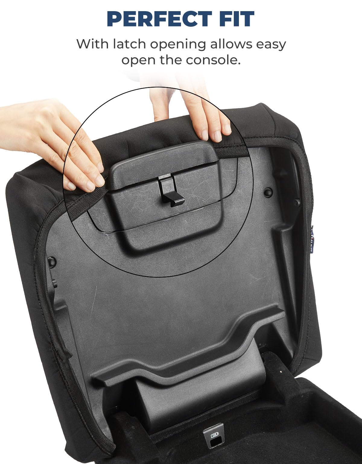 Issyauto Center Console Cover Compatible With 2013-2024 Ram 1500 2500 3500 Console Armrest Cover Protector