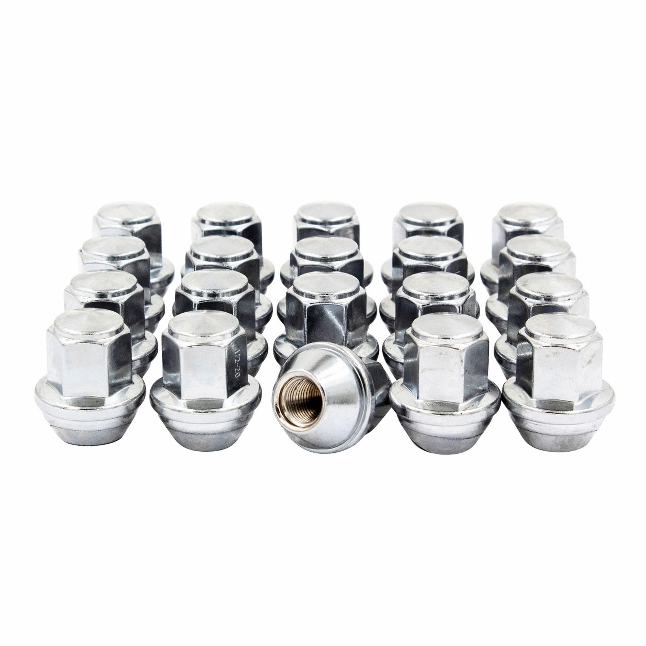 Wheel Accessories Parts 20 Pcs M14x1.5 14x1.5 OEM Style Lug Nuts 611-204 |ACPZ-1012-D | ACPZ-1012-M | 1.66 Long Chrome 13/16 Hex