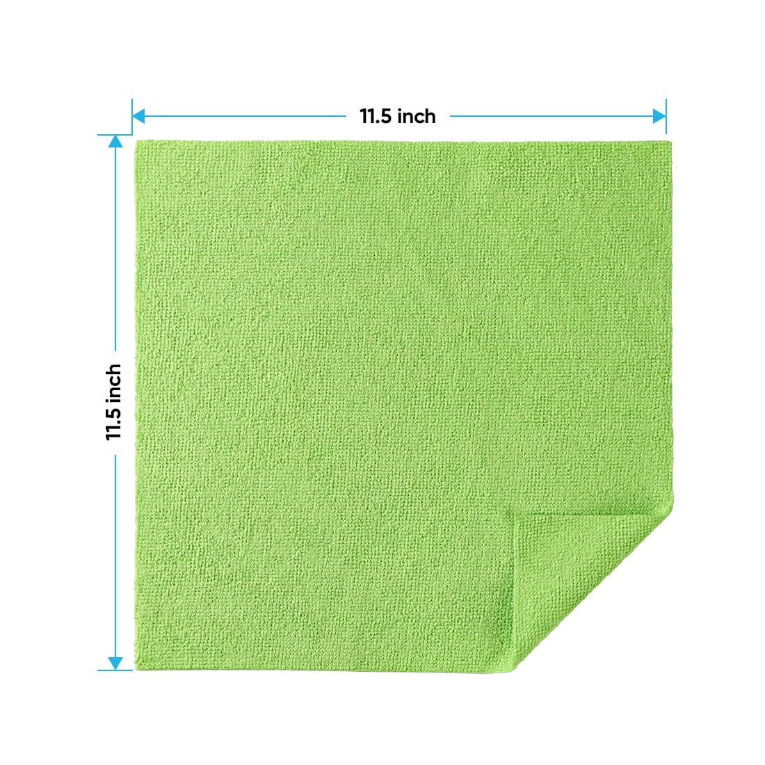 Homexcel Microfiber Cleaning Cloths 100 Pack, Highly Absorbent Microfiber Towels, Lint & Scratch-Free Cleaning Rags For House, K