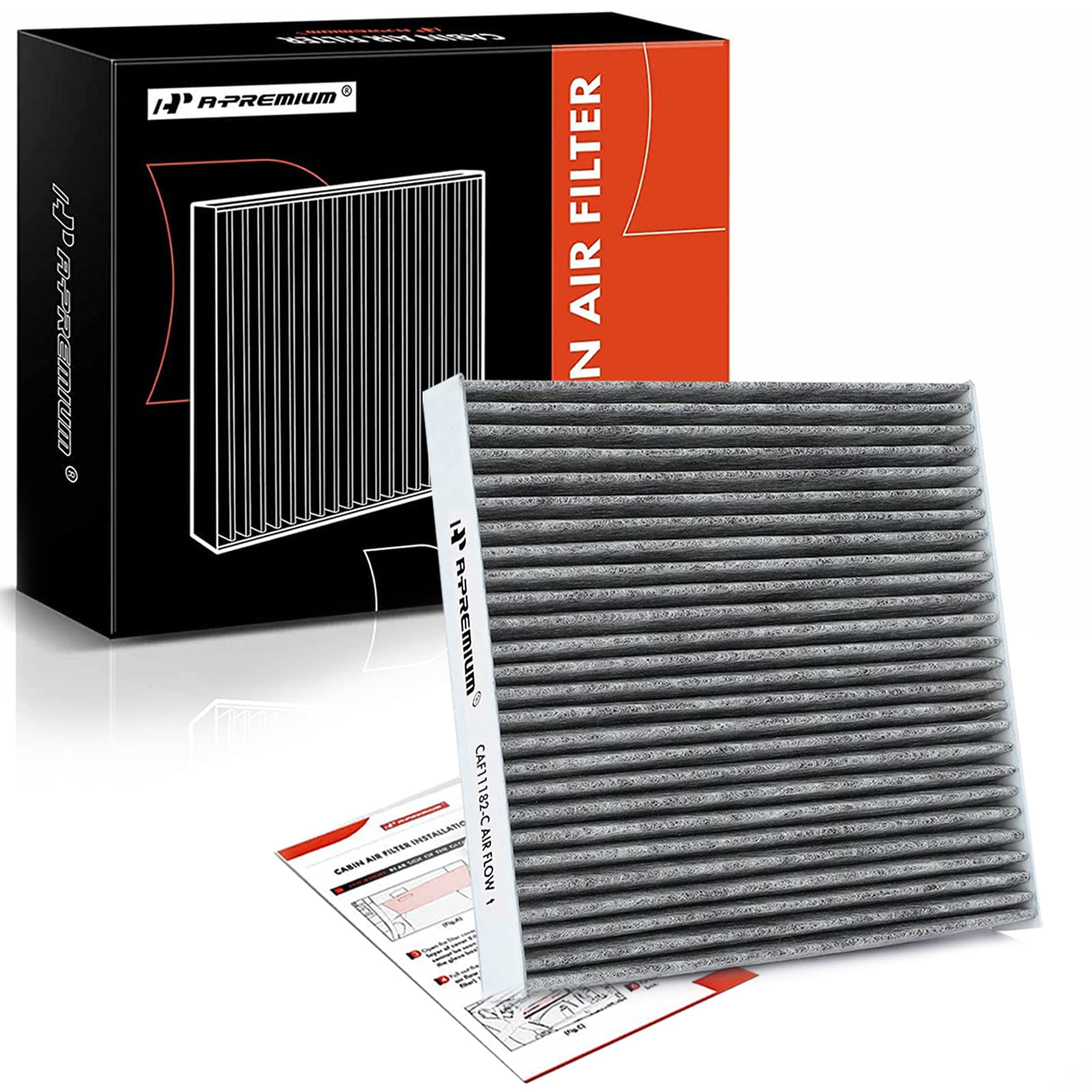 A-Premium Cabin Air Filter, Fits for CF11182 Select Acura and Honda Models, Integra, MDX, RDX, TLX, Civic, CR-V, CR-Z, Fit, HR-V