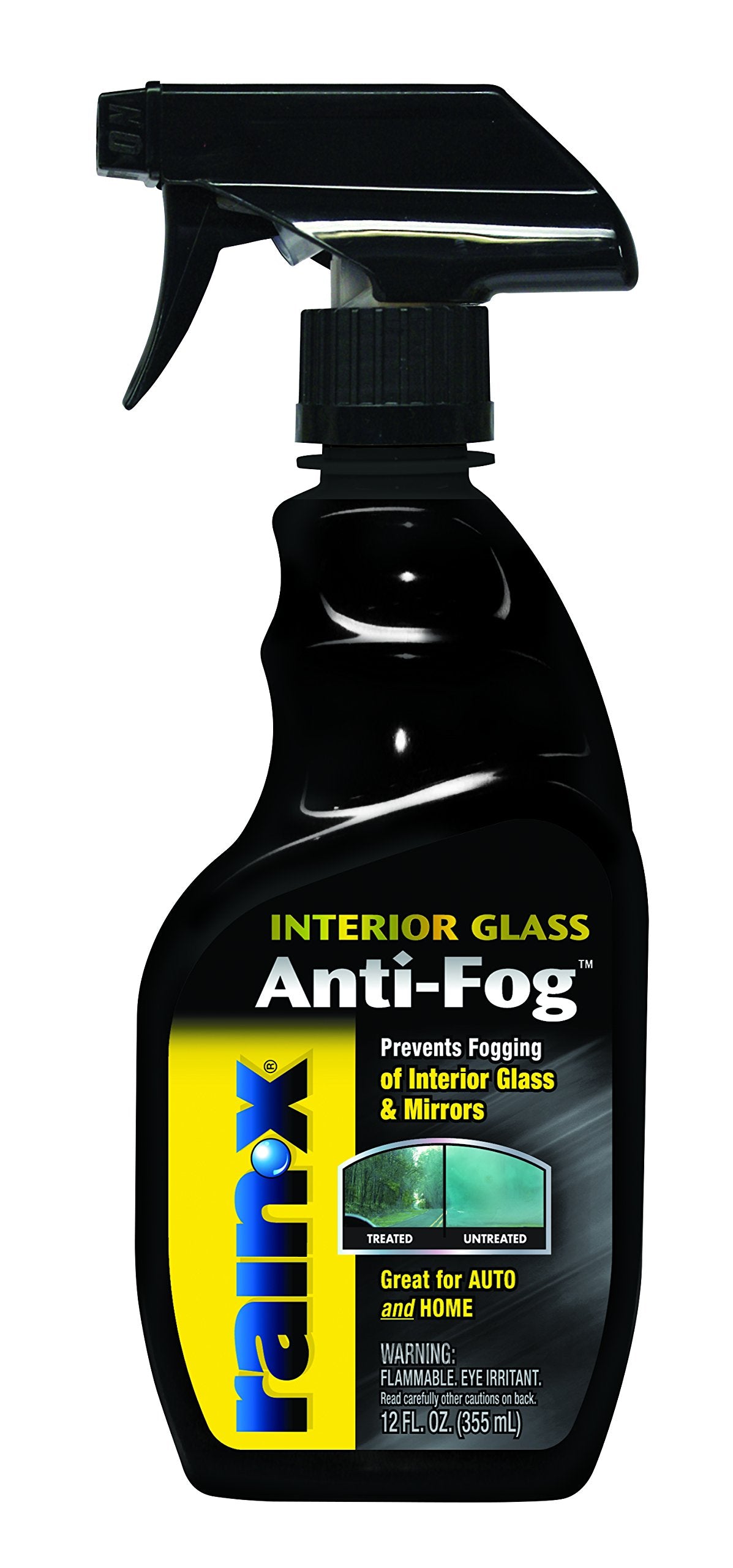 Rain-X 630046 Interior Glass Anti-Fog, 12 Oz. - Prevents Fogging Of Interior Glass And Mirrors, Usable On Both Automobiles And M