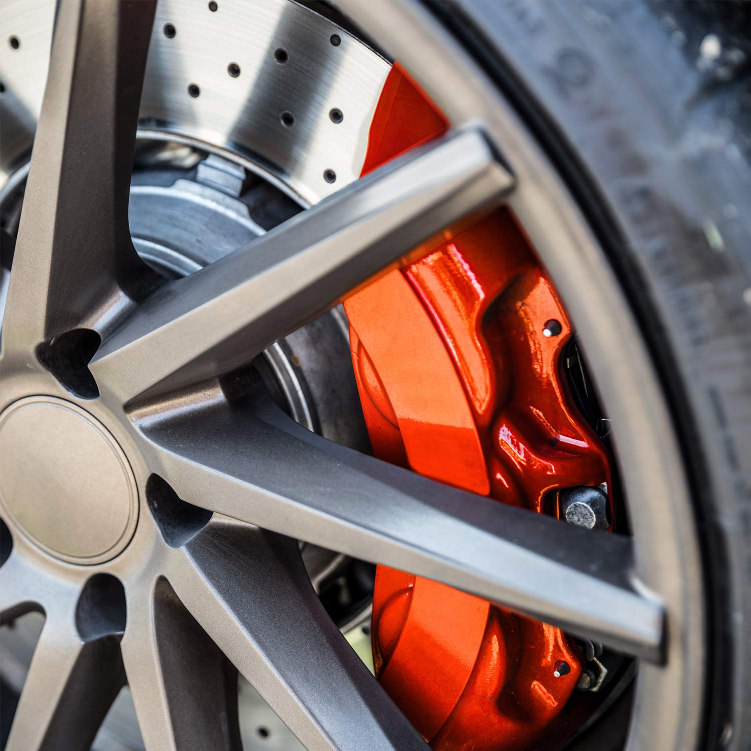 Orange High Temperature High Gloss Self Leveling Brush On Orange G2 Brake Caliper Paint System Kit