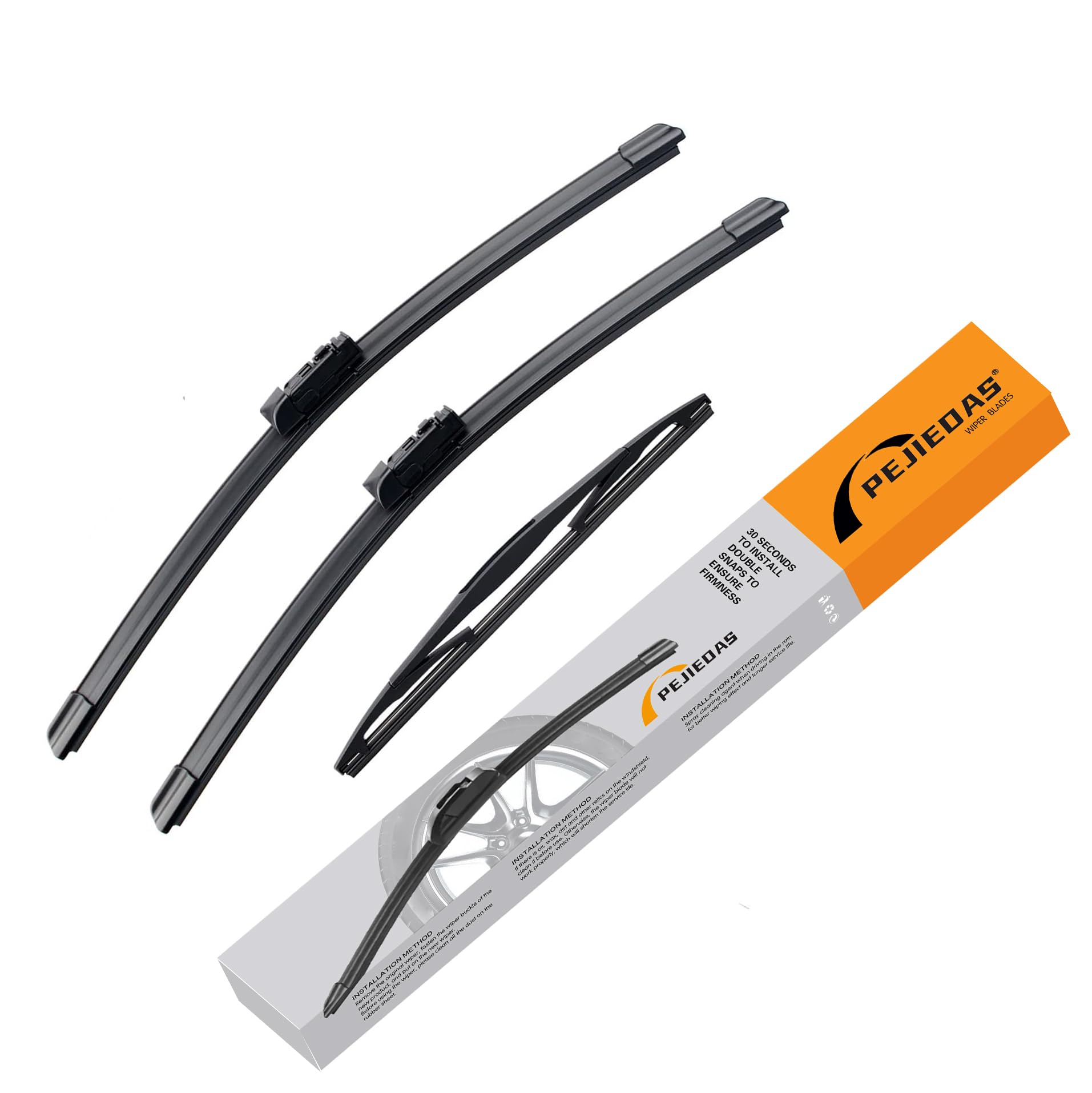 3 Wiper Blades For Subaru Forester 2019 2020 2010 2022, Front Wiper Blades + Rear Wiper Blades, Oe Original Style (26 + 17 + 14 - Pack Of 3)