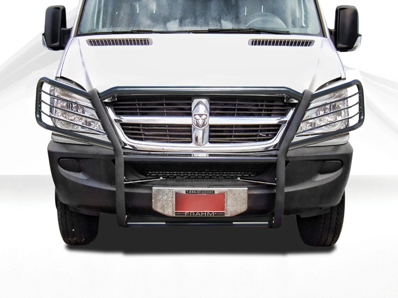 Black Horse Grille Brush Bumper Guard Modular Black Compatible With 2007-2009 Dodge Sprinter/Freightliner Sprinter 2500/3500|200