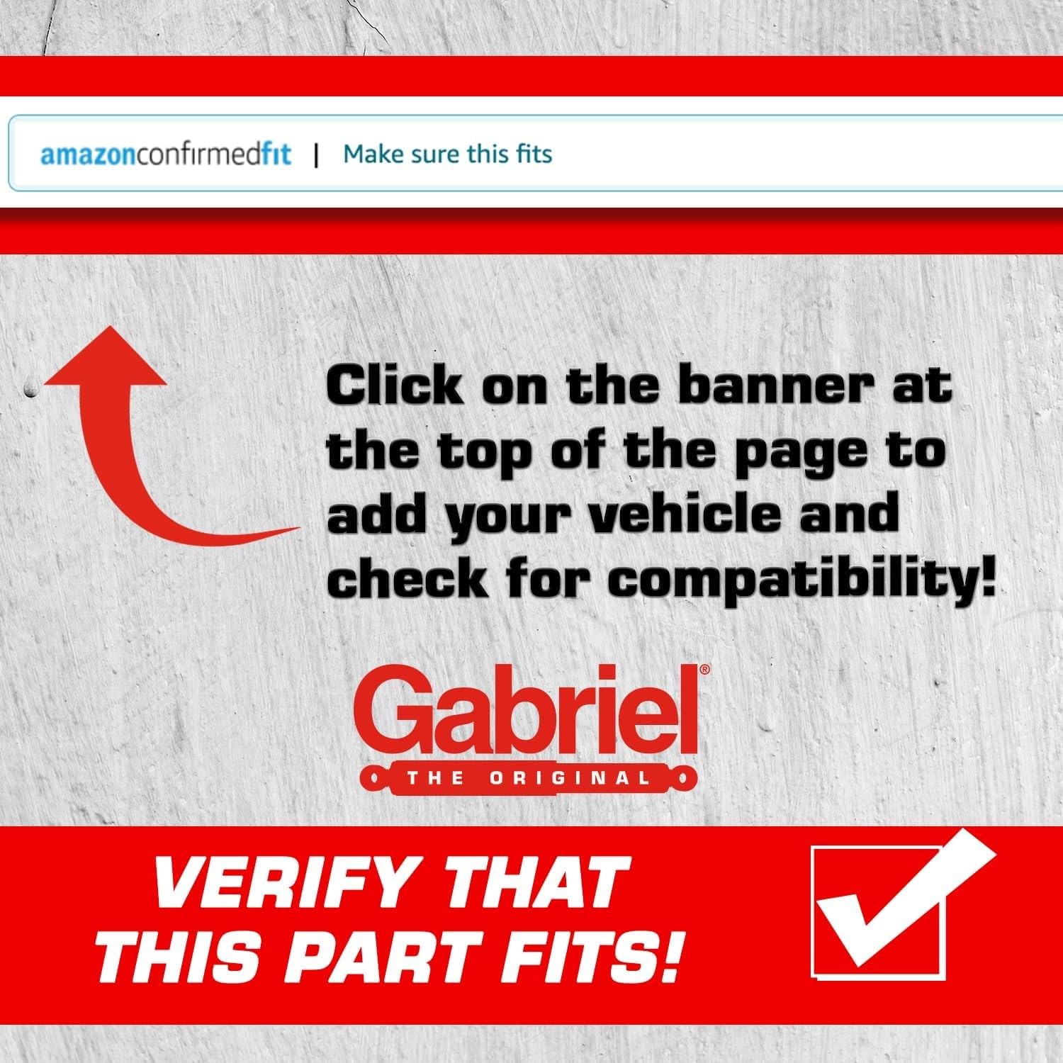 Gabriel G63678 Ultra Truck Front Shock Absorbers For 95-01 Ford Explorer, 01-05 Ford Explorer Sport Trac, 98-11 Ford Ranger; 98-