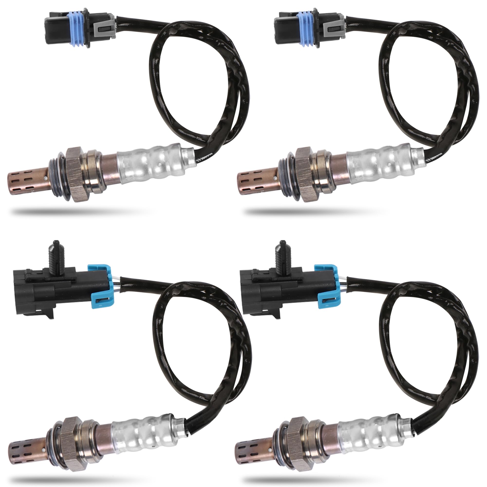 KUIPERAUTO Oxygen Sensor Upstream + Downstream 15150 2344337 2344112 15140 Compatible for Cadillac CTS Escalade Chevy Avalanche 