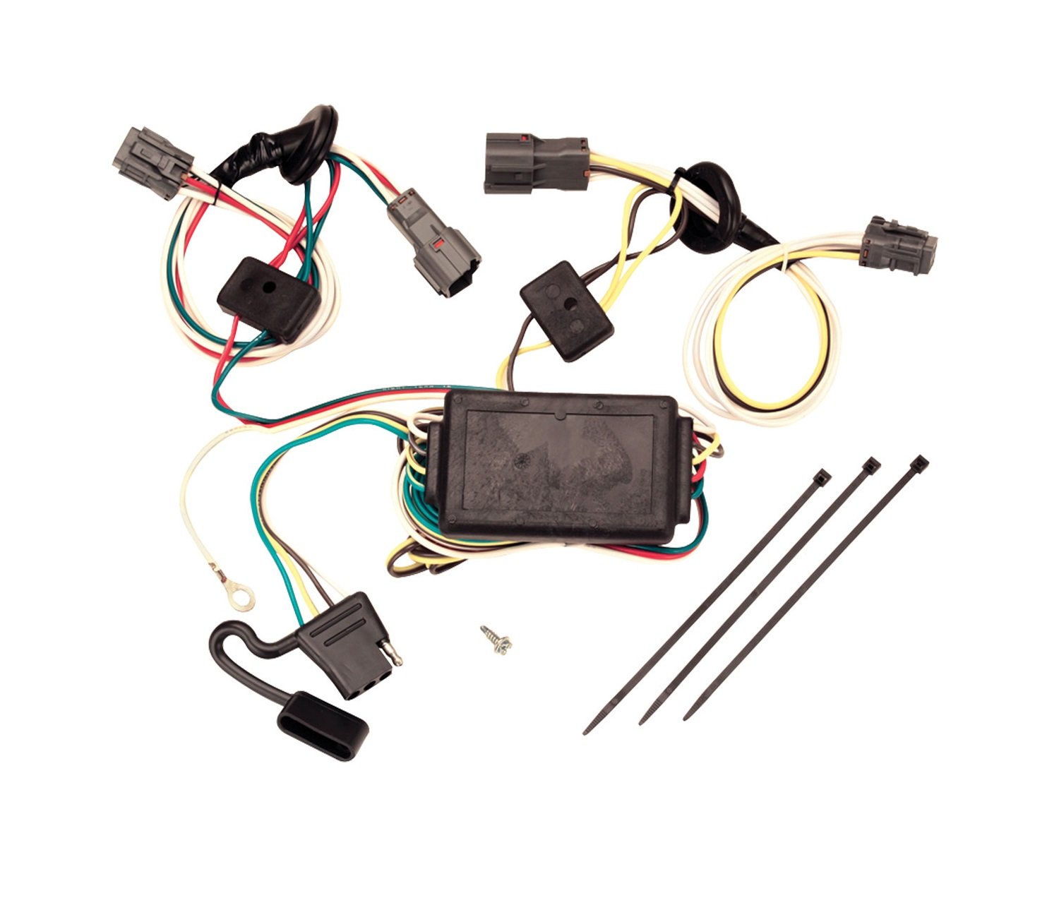 Tekonsha 118397 T-One T-Connector Harness, 4-Way Flat, W/Circuit Protected Converter, Compatable With 2005-2009 Hyundai Tucson, 