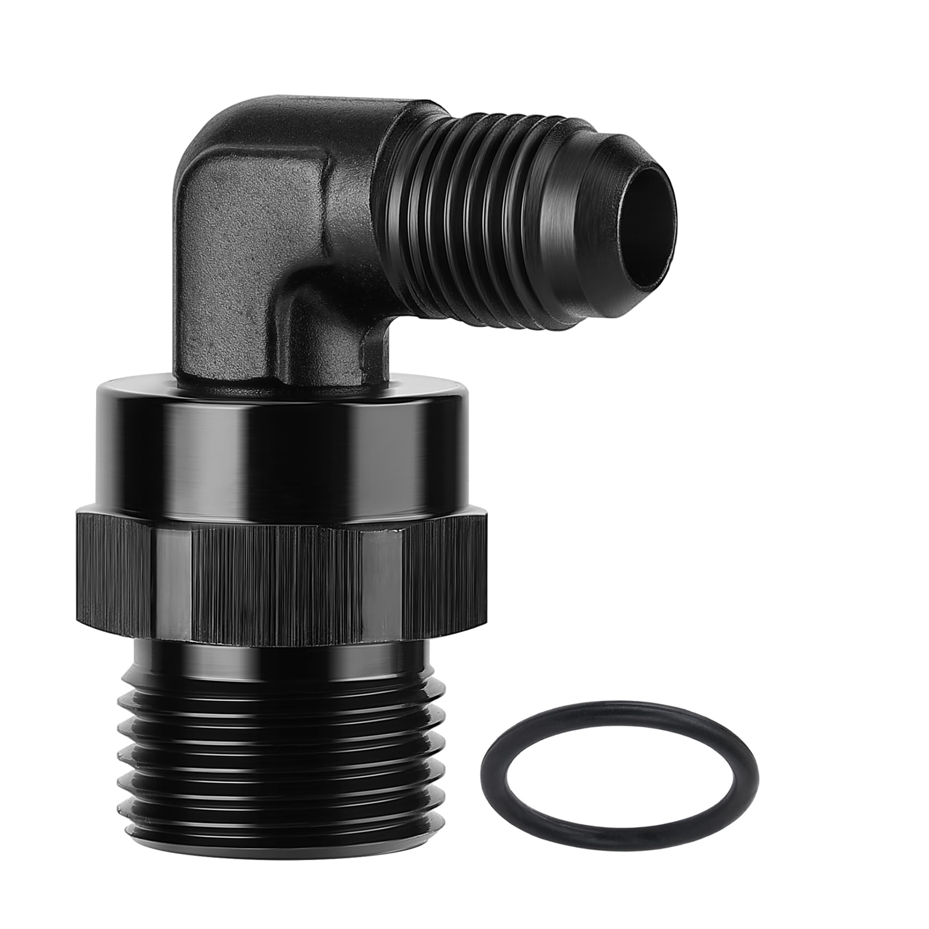 EVIL ENERGY 6AN Flare to 10AN ORB Male Swivel Adapter Fitting 90 Degree Black 1PC