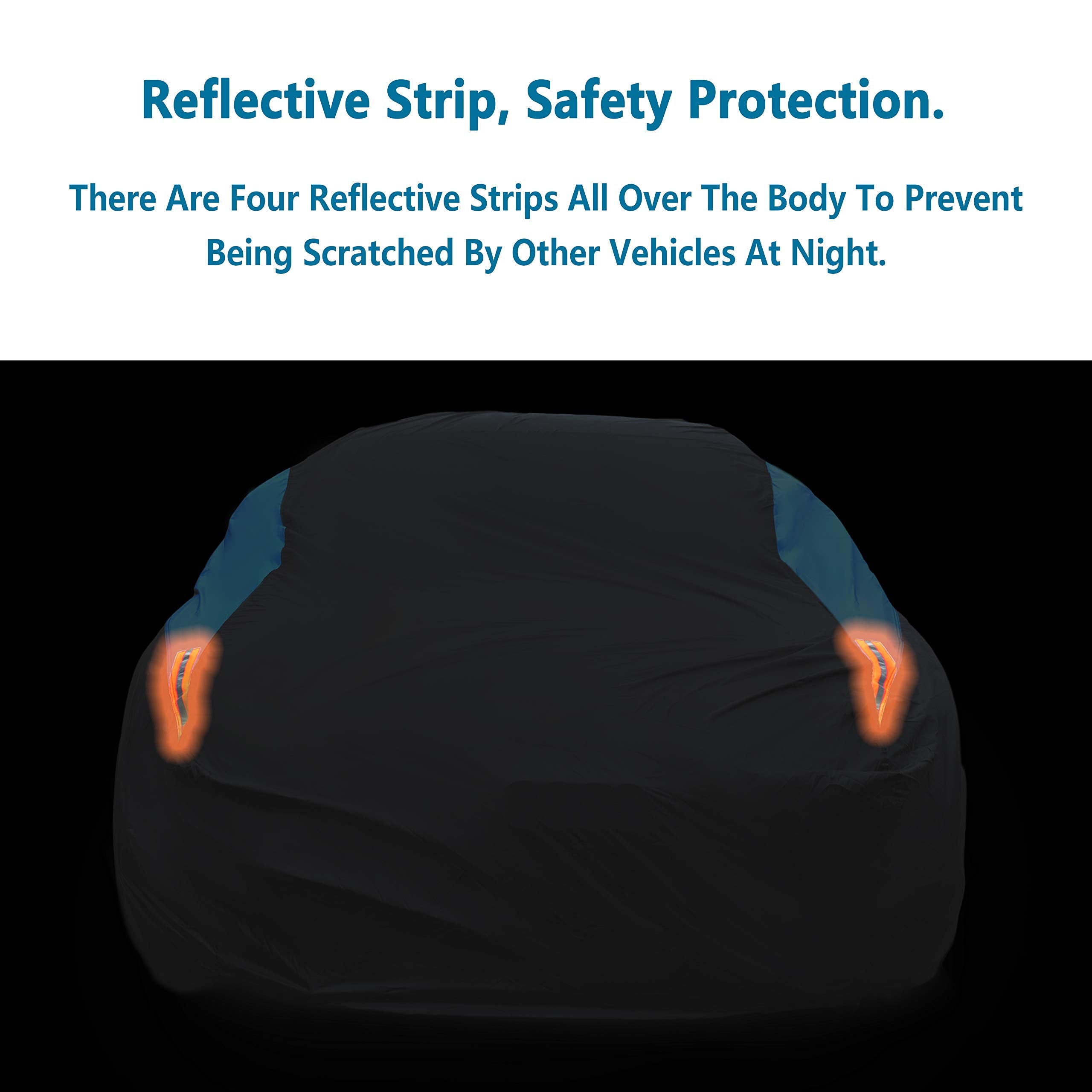 MORNYRAY Compatible with Jeep Wrangler 2 Door, Waterproof Car Cover All Weather Snowproof UV Protection Windproof Outdoor Full c