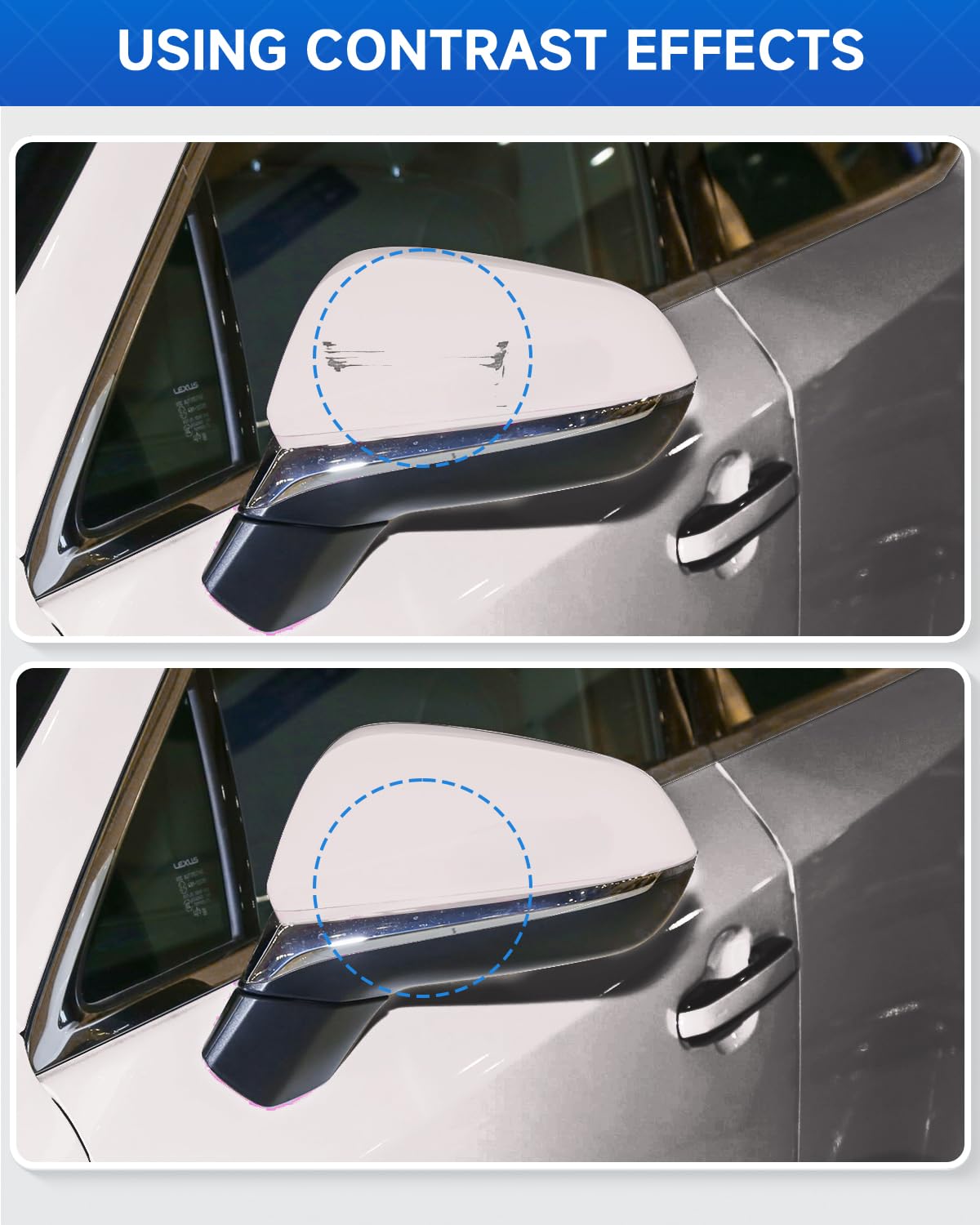 Teslaunch 4U7 Satin Cashmere Metallic Touch Up Paint Compatible with Lexus Exact Match Touch Up Paint Car Scratch Repair