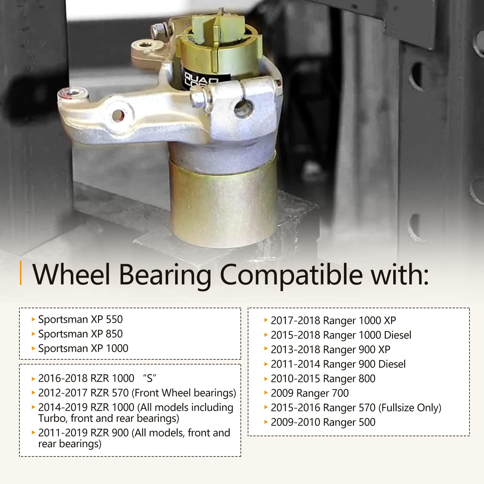 Edicapo Front/Rear Wheel Bearing Install And Removal Press Tool Kit Compatible With Polaris Sportsman Xp 550 850 1000, Compatible With Ranger 500 570 700 800 900 1000, Compatible With Rzr 570 900 1000