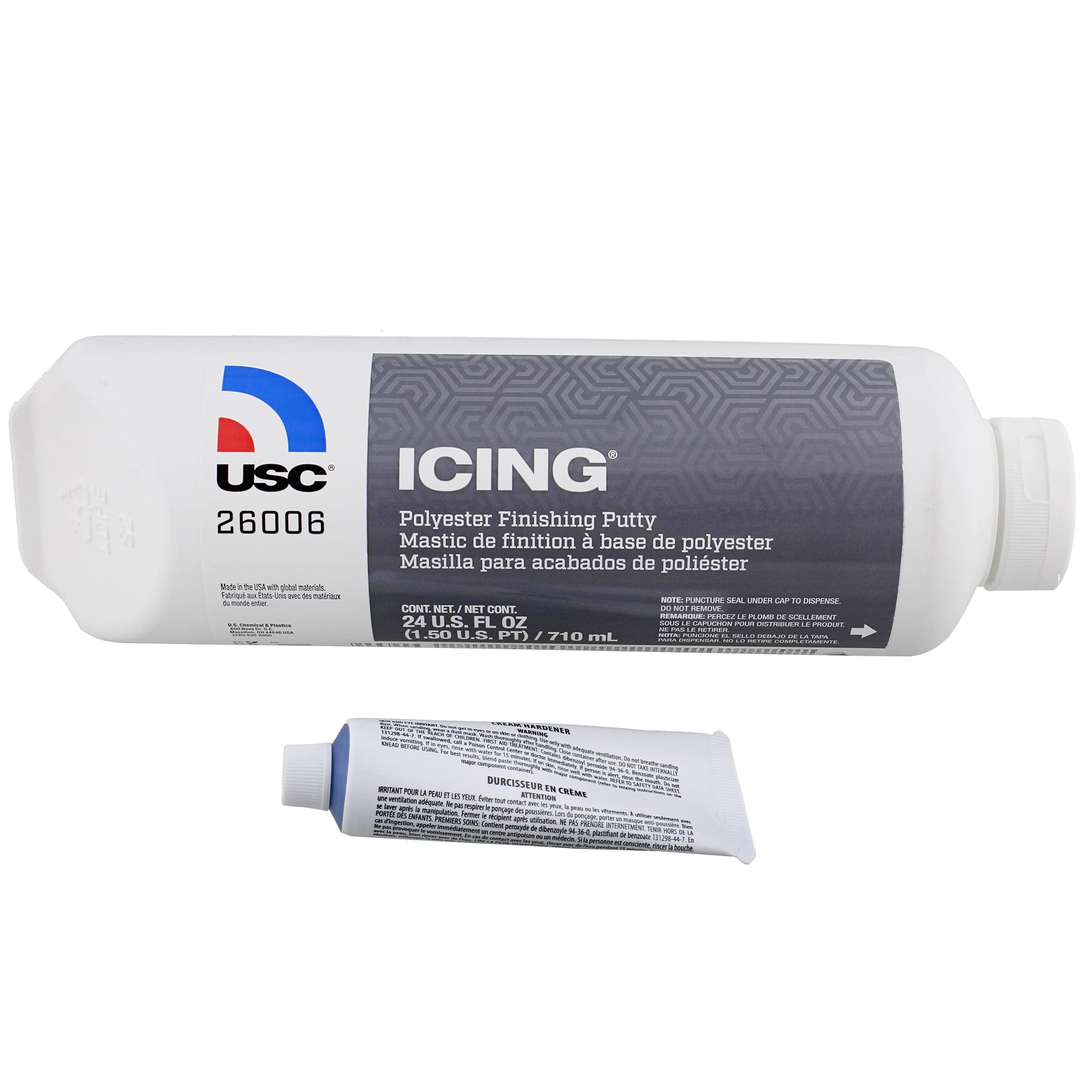 Usc 26006 Icing 24 Oz Tube - Glazing & Finishing Filler Putty