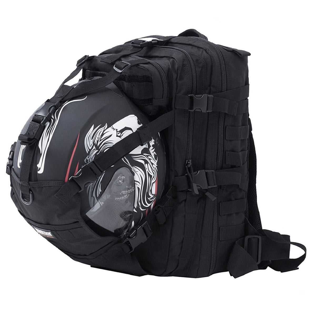 Seibertron Waterproof Large Capacity Molle Motorcycle Helmet Holder/Cycling Helmet Storage/Hiking Helmetcatch Bag/Backpack Also 