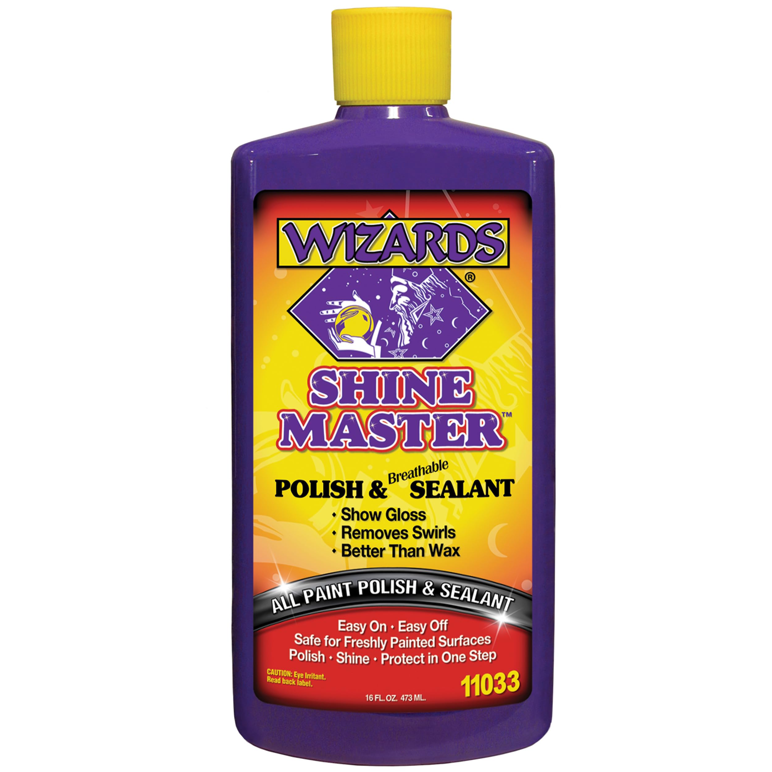 Wizards Shine Master Polish And Breathable Sealant - 16 Oz - No Wax Or Free Silicone - Polishes And Protects With No Greasy Film