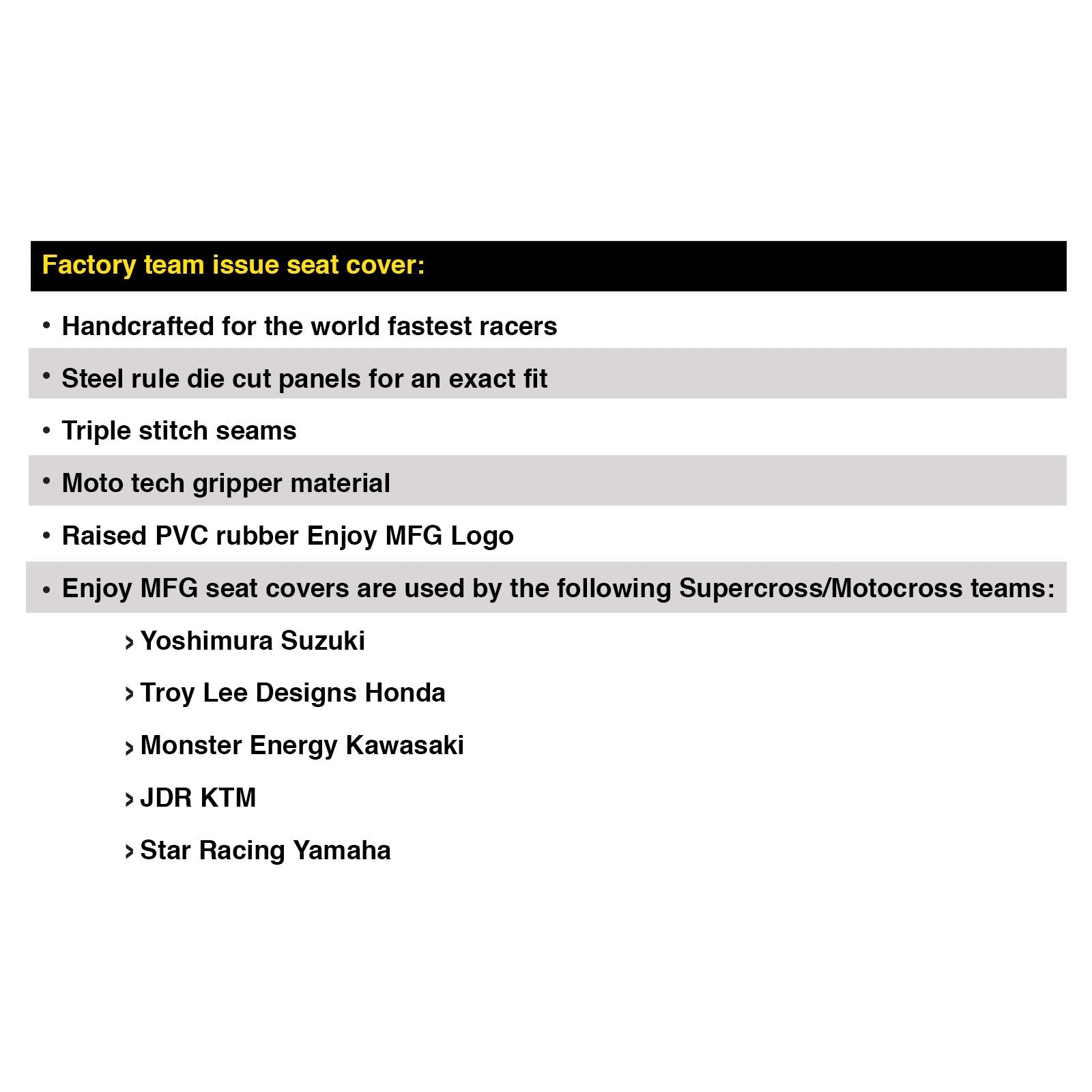 Enjoy Mfg Gripeer Seat Cover Is A Compatible Fit For 2000-2004 Yamaha Ttr 225 Blue Sides/Black Top Standard #103