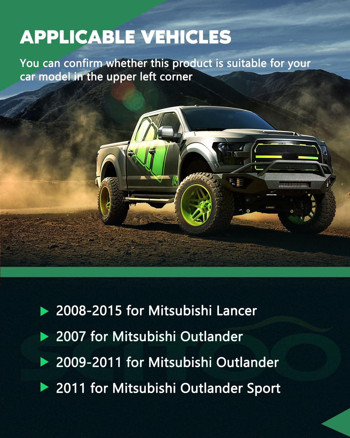 Scitoo 2 Pcs Front Left Right Abs Wheel Speed Sensors Fit For 2008 2009 2010 2011 2012 2013 2014 2015 For Mitsubishi Lancer,2007