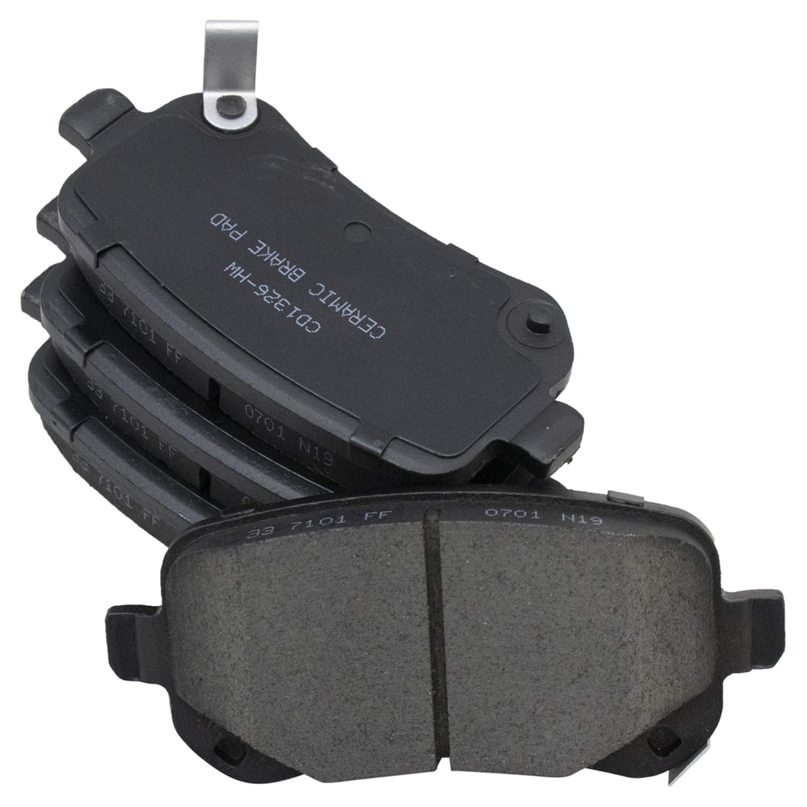Trq Rear Brake Pad & Rotor Kit Brake Pads Brake Rotor Ceramic Compatible With 2008-2012 Chrysler Town & Country Dodge Grand Cara