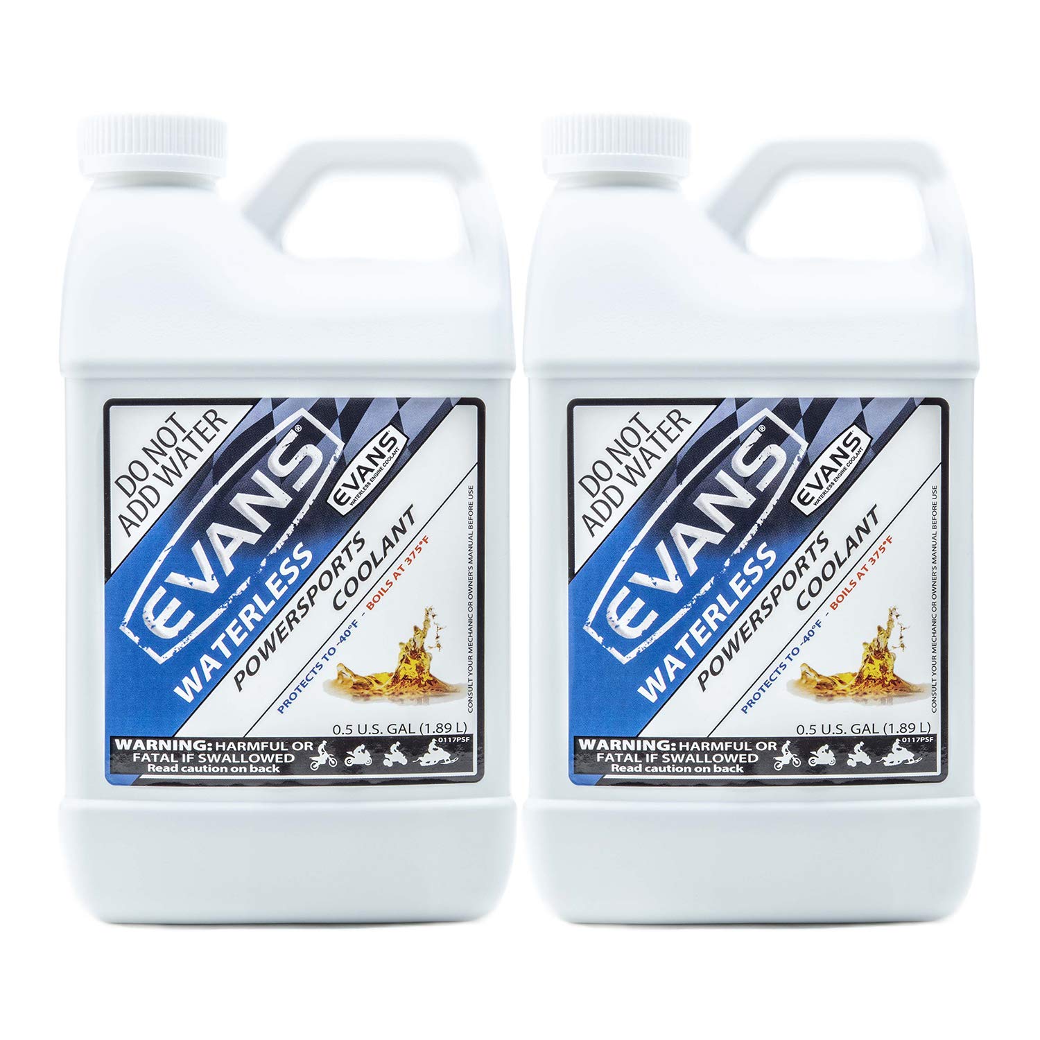 Evans Coolant Ec72064 Powersport Waterless Engine Coolant, 64 Fl. Oz, 2 Pack
