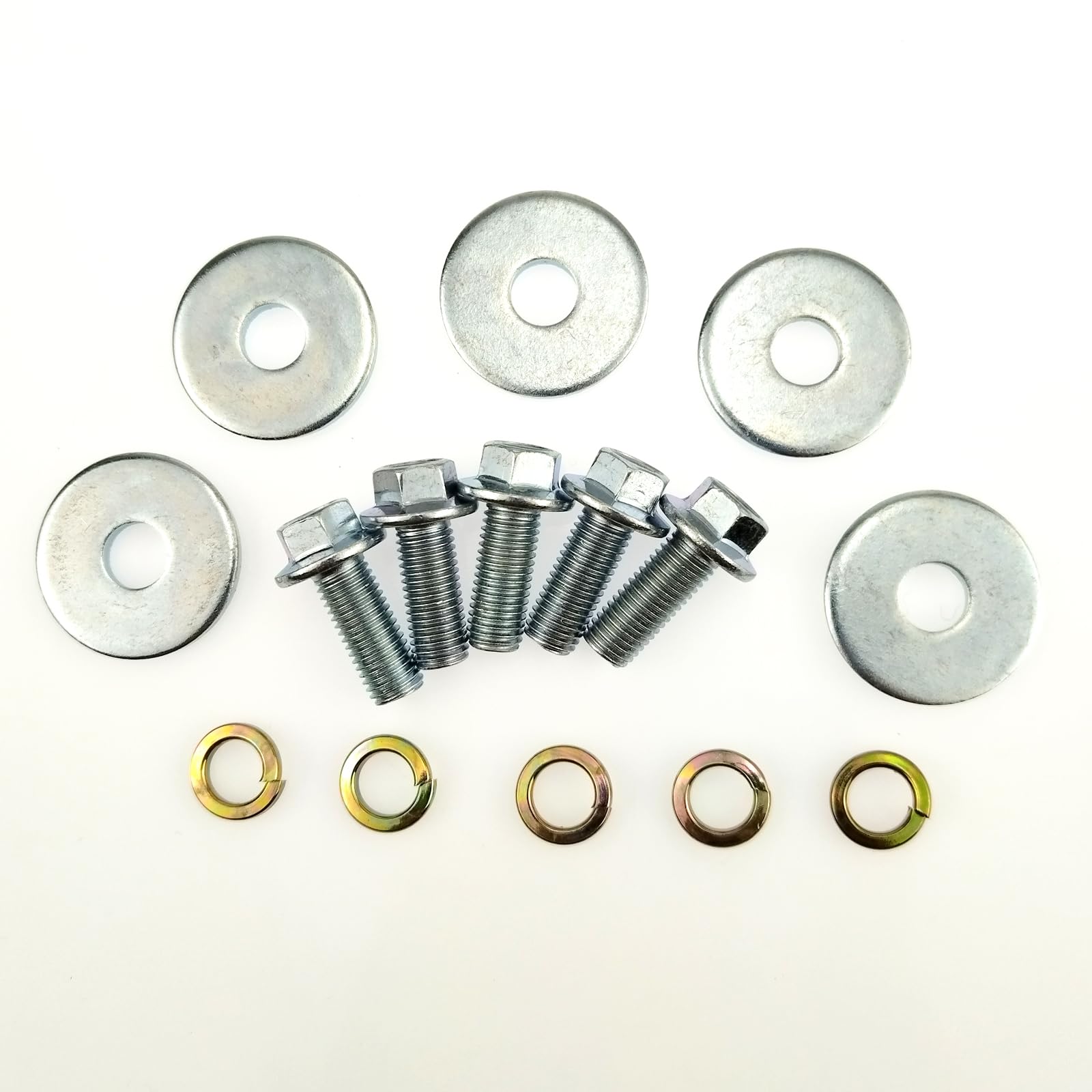 Anp Puauto 3/4 Inch Go Kart Clutch Bolt Kit Predator Engine Clutch And Lock Washer For Go Kart Predator Engines, Minibike And Kart Engine, Bolts For 10/12 Teeth Clutch Bolt Kit(5Pcs)