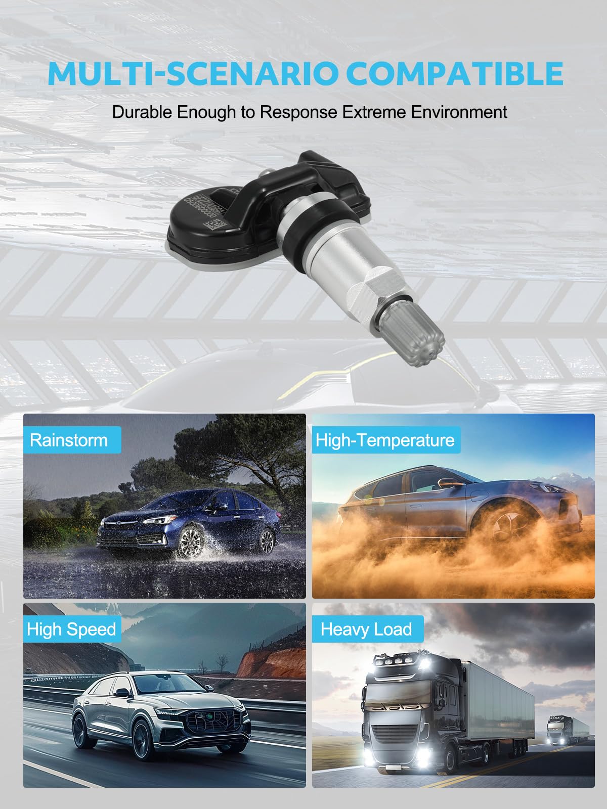 TAUTOY upgrade Tire Pressure Sensors 315MHz TPMS for Ford 2005-2011 Escape Edge Expedition Explorer Flex Focus F-150 Fusion Must