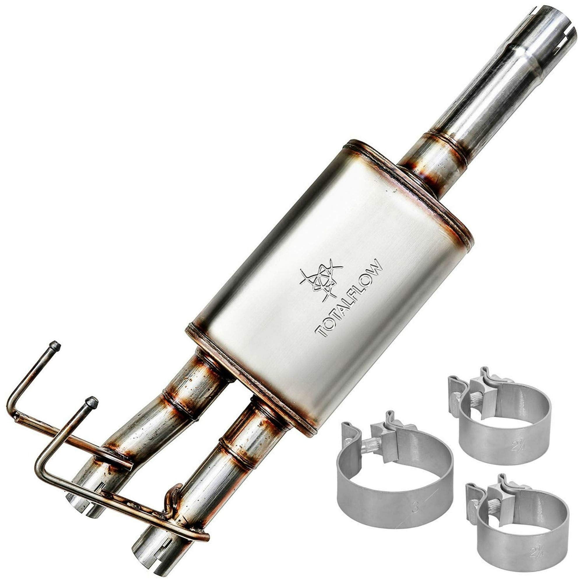 Totalflow 314633 14 Inch Muffler 09-18 1500 Direct Fit Exhaust 2009-2018 Dodge Ram 1500-409 Stainless Steel