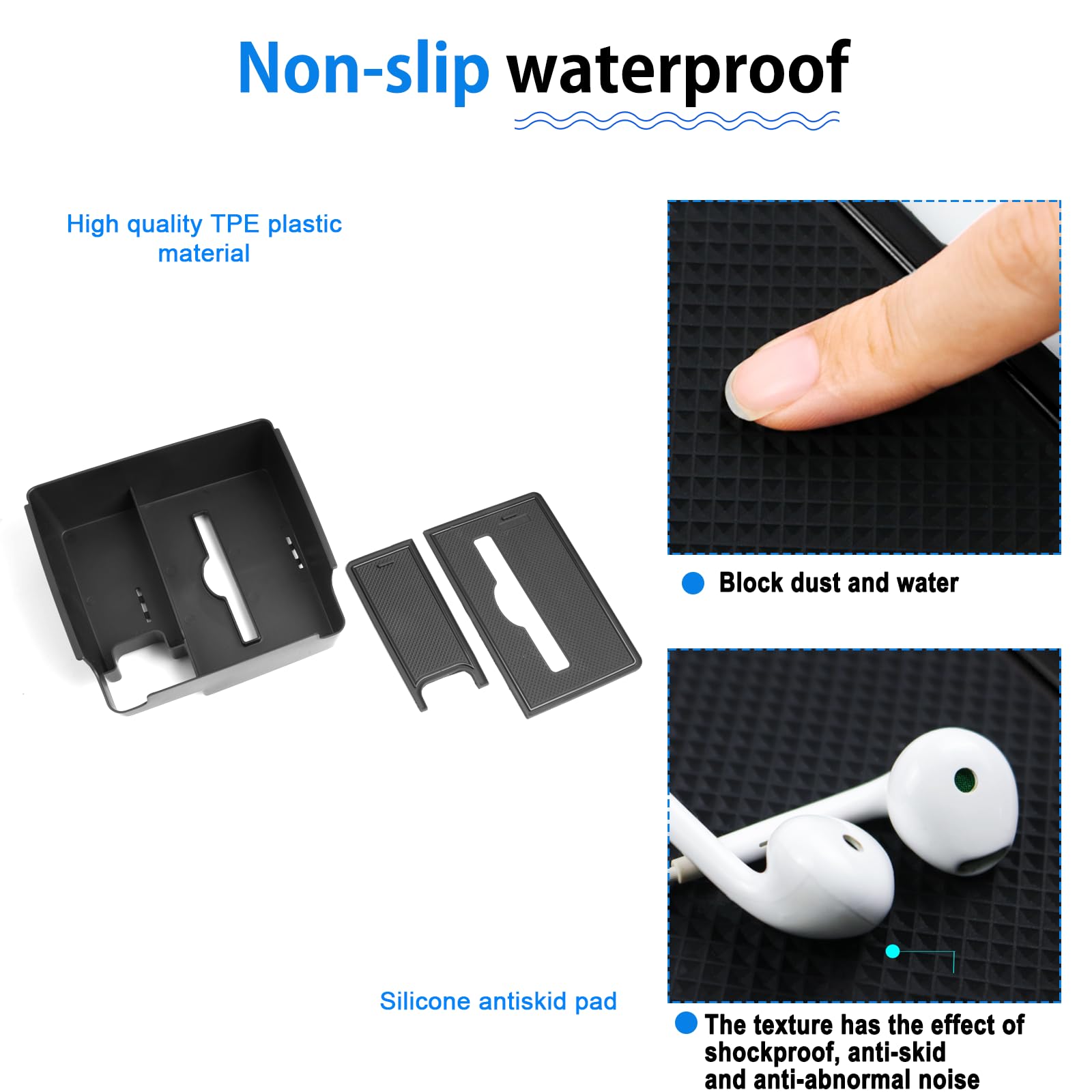 Shaohao For 2024 2025 Nissan Frontier Center Console Organizer Tray Fit For 2022 2023 2024 2025 Nissan Frontier Accessories Fron