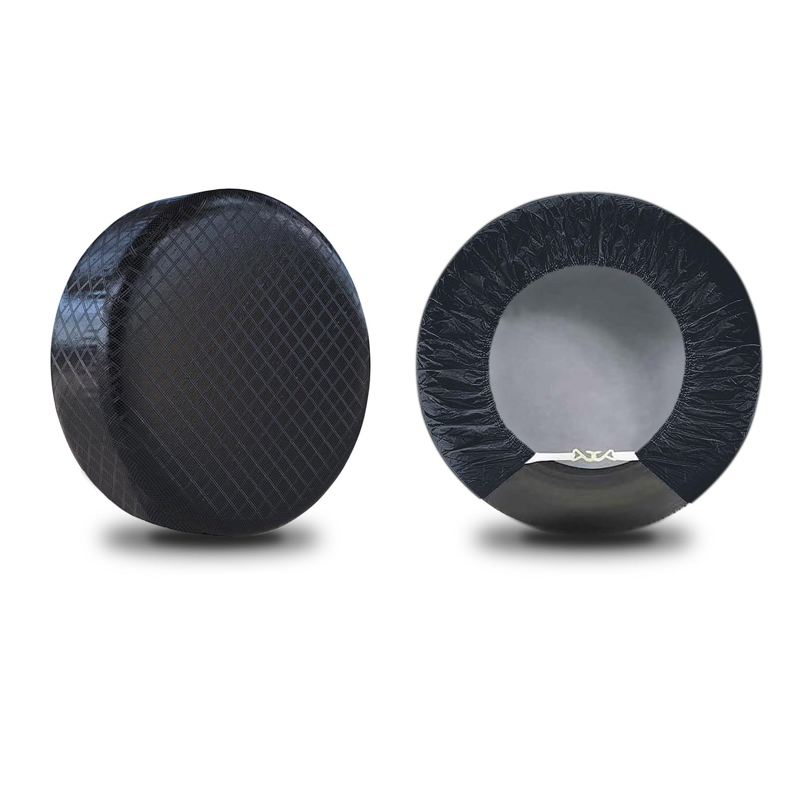 Amfor Set Of 4 Tire Covers,Waterproof Aluminum Film Tire Sun Protectors,Weatherproof Tire Protectors (Black-2Pcs, 19 ''-22 '')