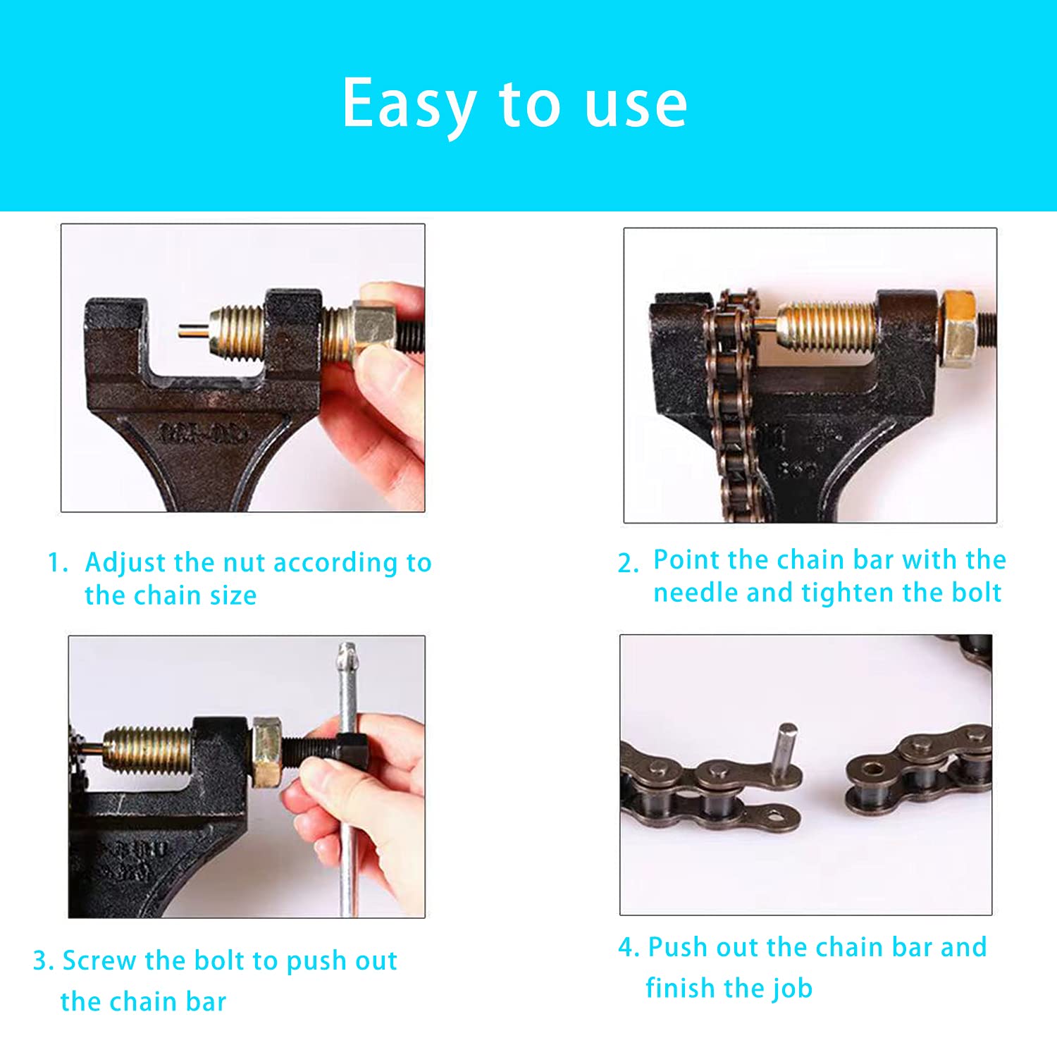 Chain Breaker #420-530 For Dirt Pit Bike Atv Quad Go Kart Scooter Motorcycle Bicycle Chain Break # 420 428 520 525 528 530