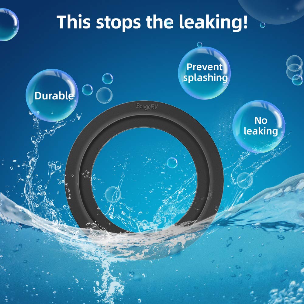 BougeRV RV Toilet Flush Ball Seal Replacement RV Accessories Flush Ball Gaskets for Dometic 300/310/320- Equivalent to Part Numb