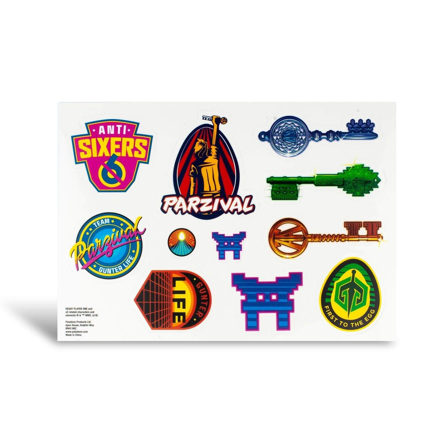 Paladone Gadget Decals, Vinyl, Multi-Colour, 21 X 15 X 1 Cm