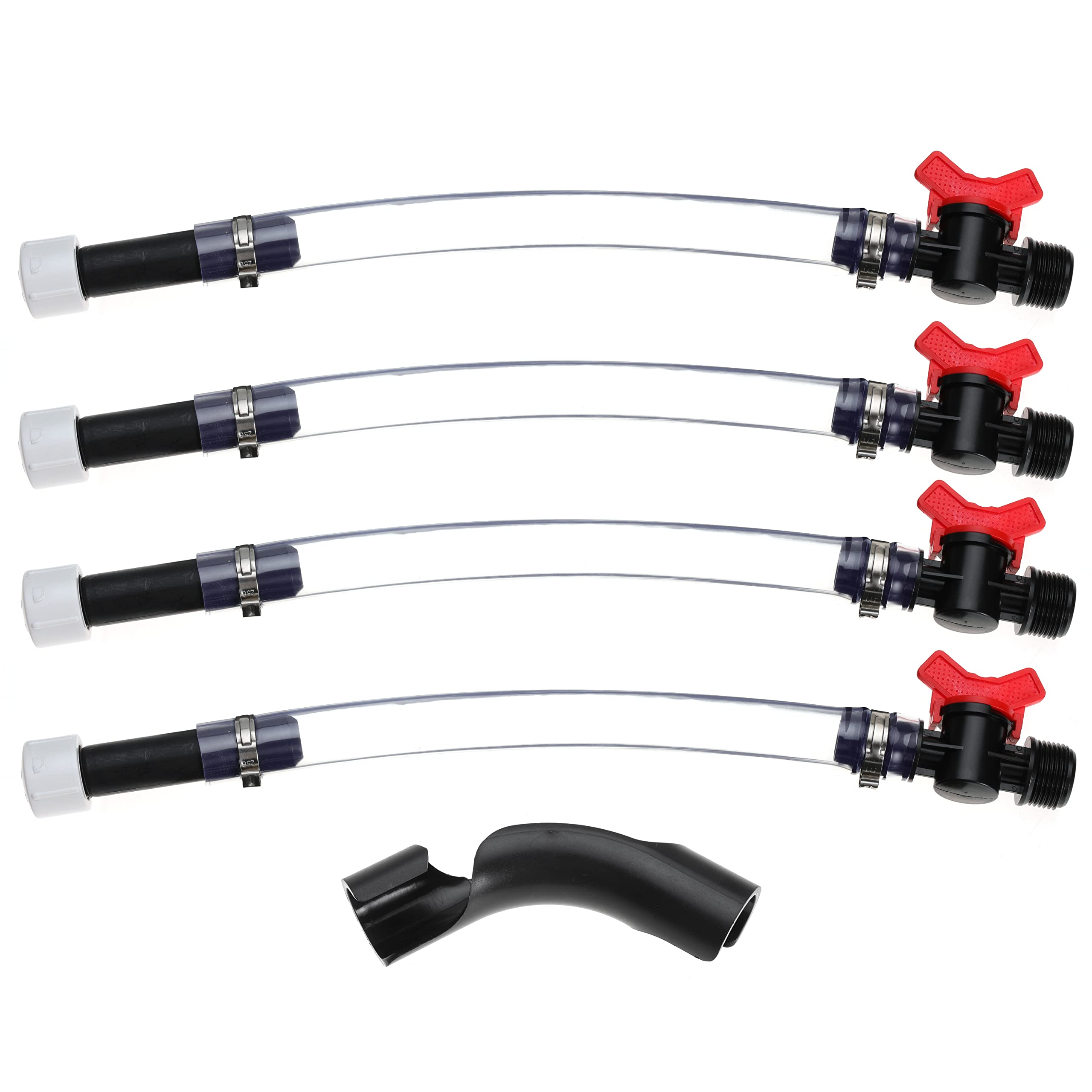 Jegs Fuel Filler Kit - LC2 Jugs with Ball Valve Hose, Bender for Scribner Fuel Tank