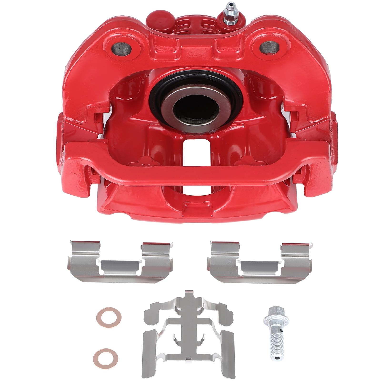 Scitoo Rear Right Brake Caliper With Bracket 18-B4727 Red Compatible For Cadillac 2000-2002 For Chevrolet 1999-2005 For Gmc 1999