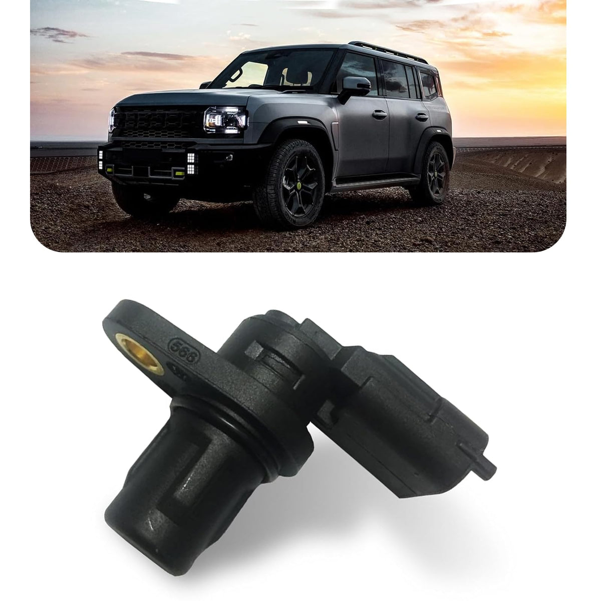 nodteem 1 PC Car Engine Control System Crankshaft Sensor, Camshaft Position Speed Real-time Monitoring Modified Sensor, Replaces