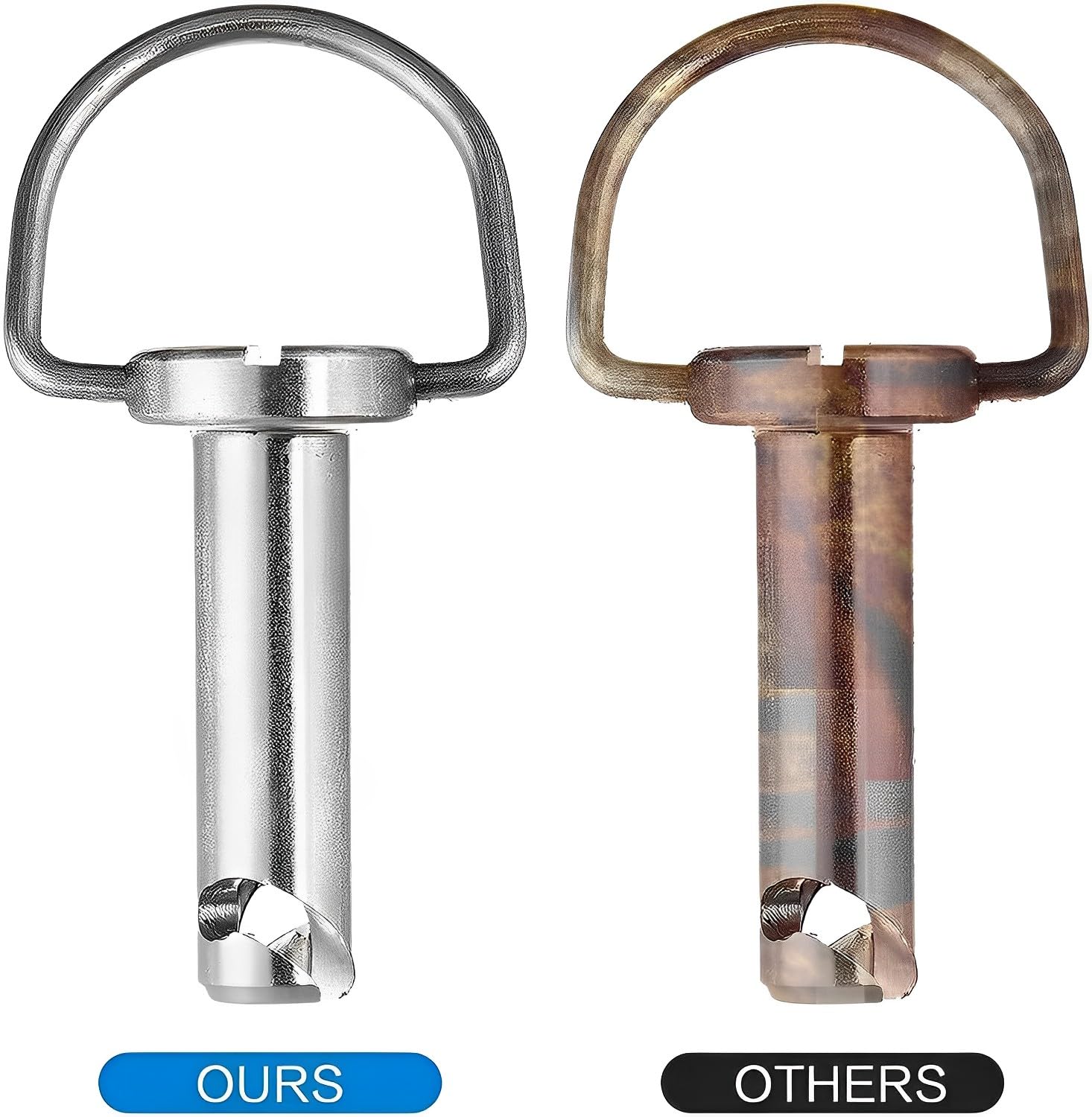 Langpu Fastener-1/4 Turn With Washers/Saddlebag Mounting Pin Bolts/Motorcycle Saddle Bag Fasteners Pins Compatible With Harley Touring Softail Road King Electra Street Glide All Years (Fasteners)