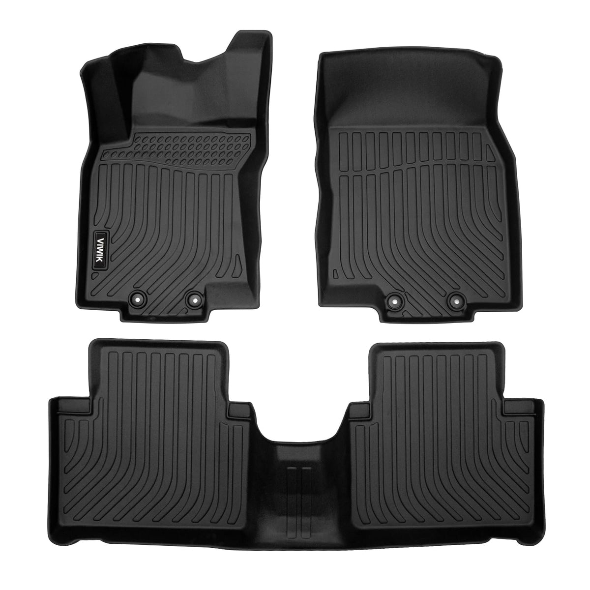 VIWIK Floor Mats Compatible for 2014-2020 Rogue, Car Mats All Weather Custom Floor Liners Full Set, Automotive Floor Mats TPE Bl