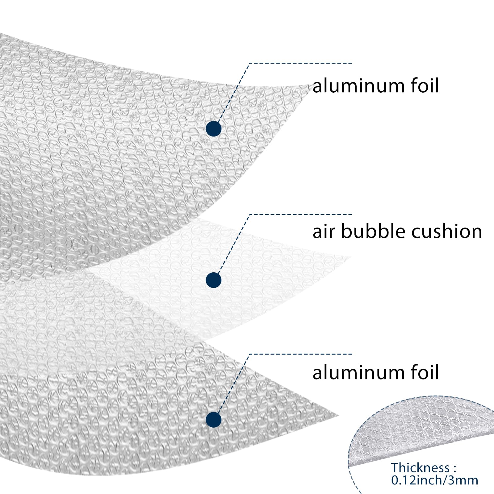 Frienda Rv Door Window Shade Cover Rv Blackout Window Shade Reflective Insulation Roll Aluminum Foil Rv Window Insulation Kit Fo