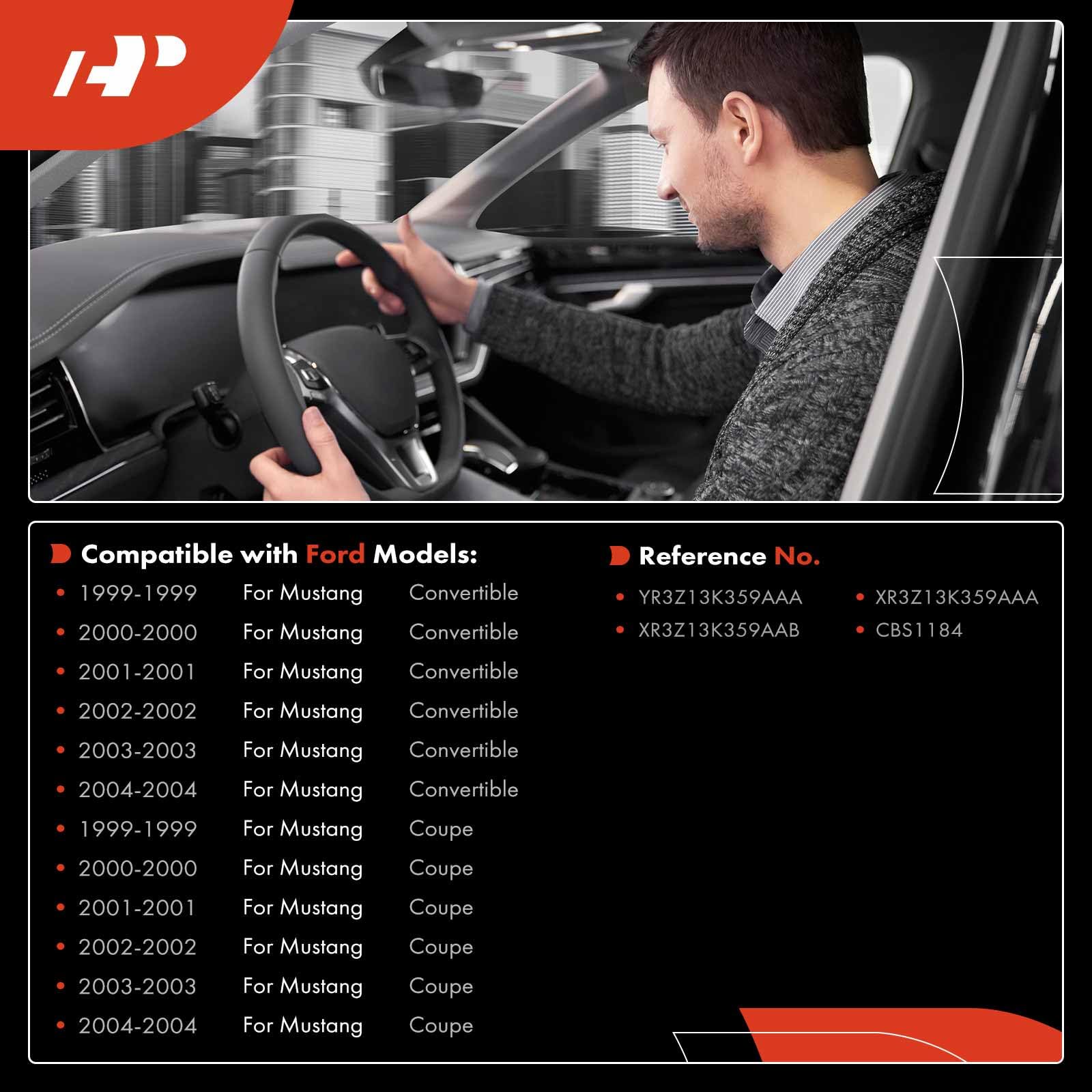 A-Premium Multifunction Switch Windshield Wiper Washer Control & Hazard Warning Flashers, Compatible with Ford Mustang 1999 2000 2001 2002 2003 2004