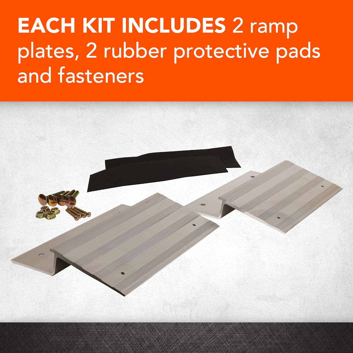 Cargosmart Model 3006, 12” Aluminum Ramp Plate Kit, Create Your Own Ramps To Easily And Safely Load & Unload Your Atvs, Motorcycles, Lawn Equipment, Can Be Used With Trucks, Vans Or Trailers, 2-Pack