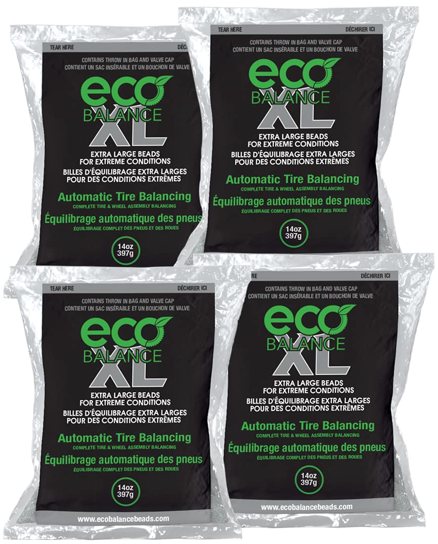 Eco Balance 14-Ecoxl4 Eco Xl Extreme Condition Tire/Wheel Balancing Beads - Off-Road Vehicles, Light Duty Truck Tires, (4) 14Oz