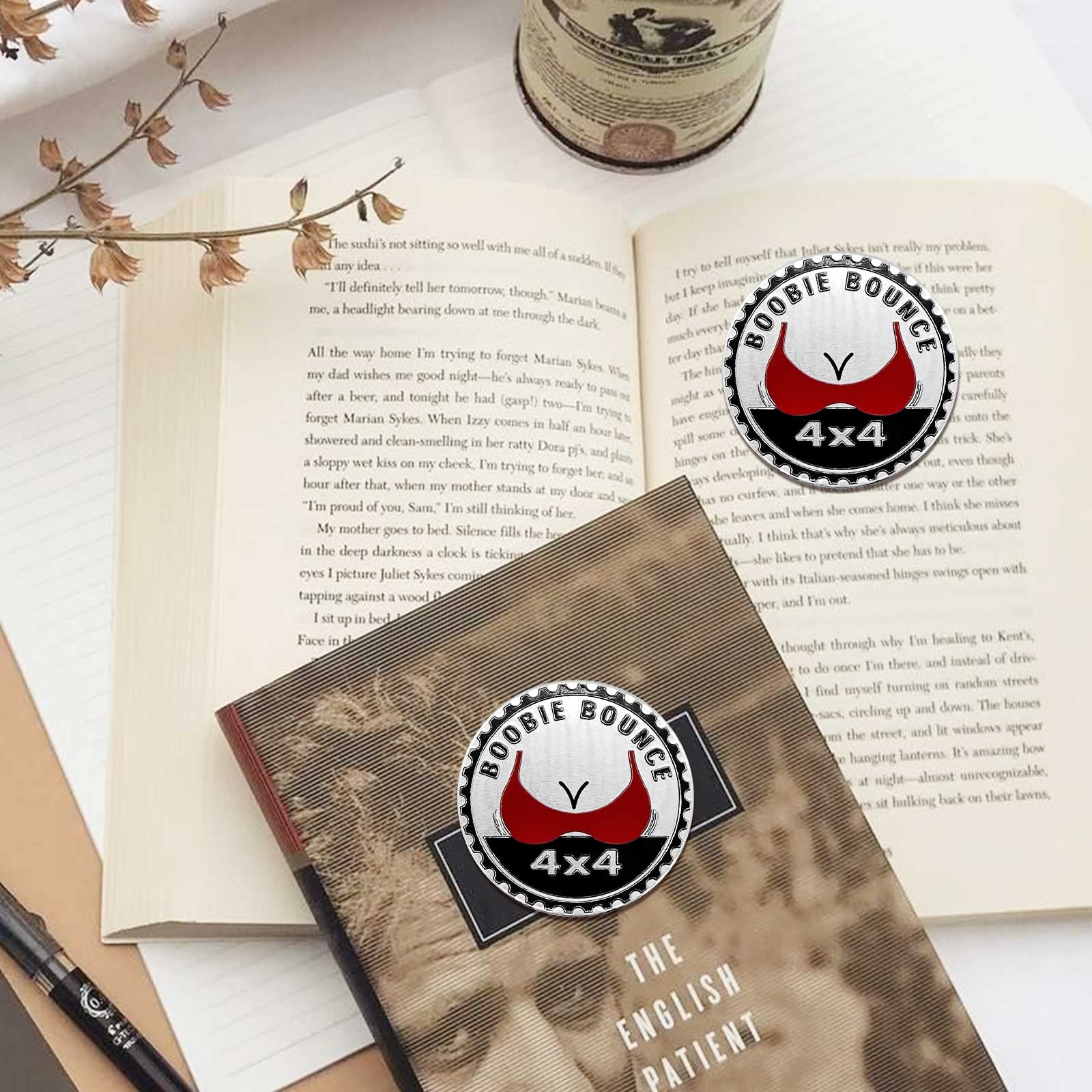 Booble Bounce Badge Rated Car Emblem, 4 X 4 Metal Automotive Badge 3D Metal Car Badges Emblems Round Emblem Decals Car Badge Decals Stickers Compatible With Jeep Wrangler Vehicles Trucks Suv