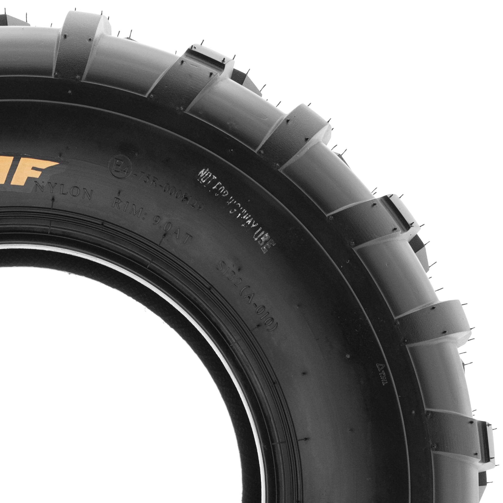 Pair of 2 SunF 25x11-12 AT-XC ATV/UTV Off-Road Tires, 6PR, Directional Knobby Tread | A010