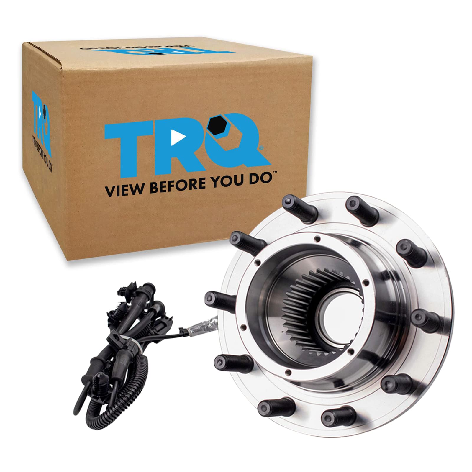 Trq Front Wheel Bearing & Hub Assembly 4Wd Compatible With 2017-2019 Ford F-450 Super Duty F-550 Super Duty