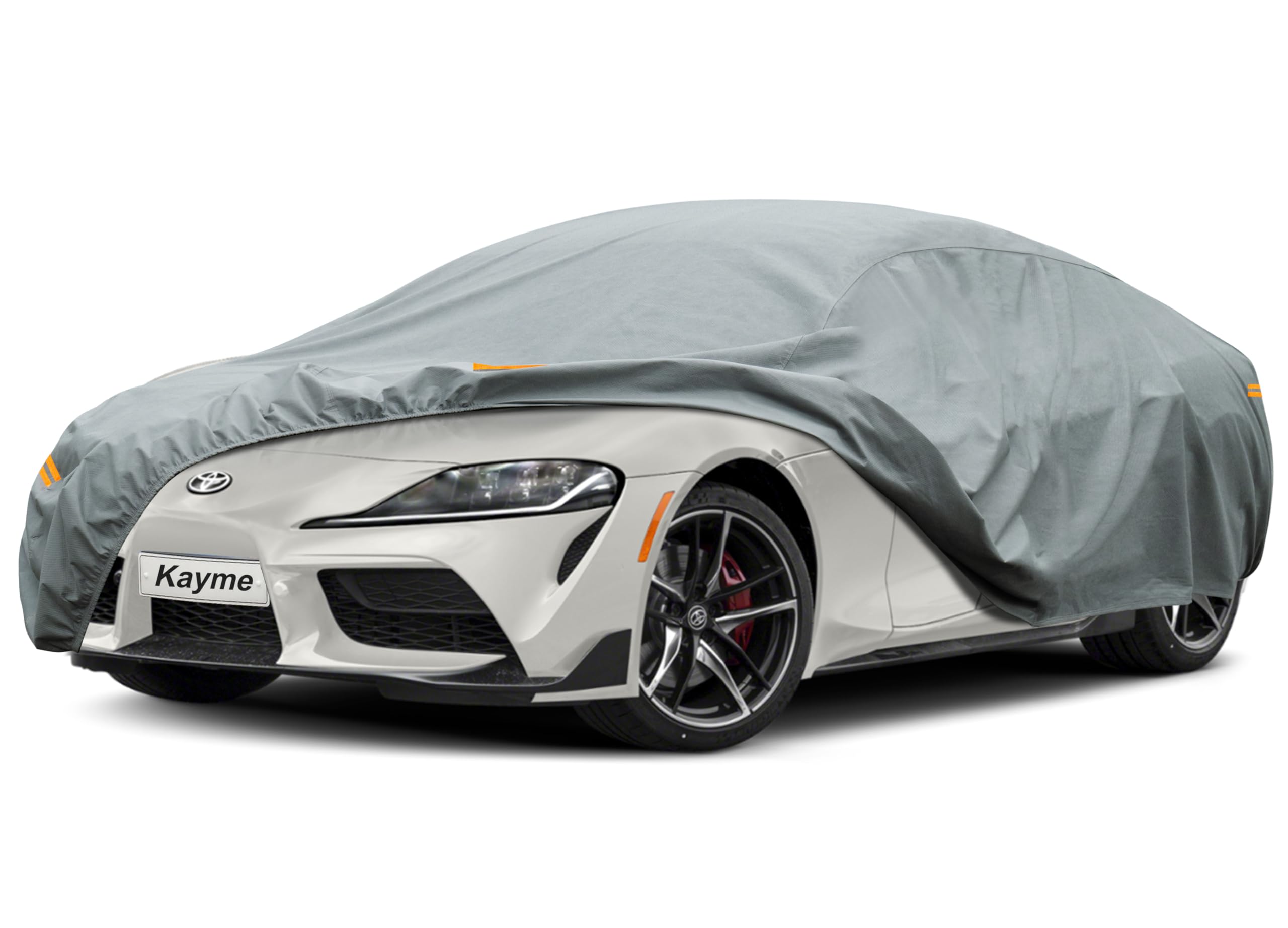 Kayme Heavy Duty Car Cover Custom Fit Toyota Supra (1979-2025) Waterproof All Weather For Automobiles, Full Exterior Covers Sun